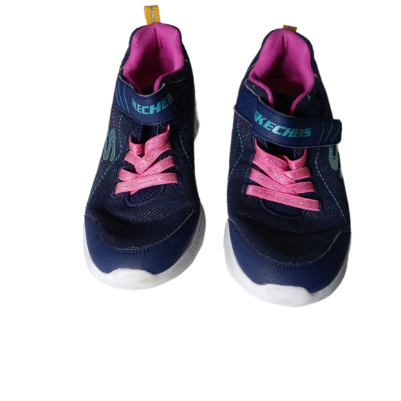 Skechers sneaker girl blue and pink size 3.5 - Picture 2 of 4